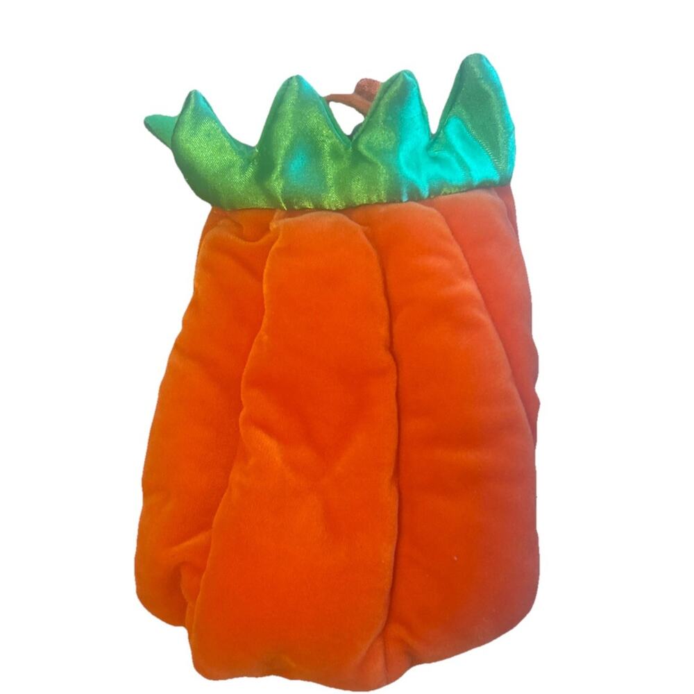 Dog Pumpkin Costume Size XXS Padded Plain No Face
